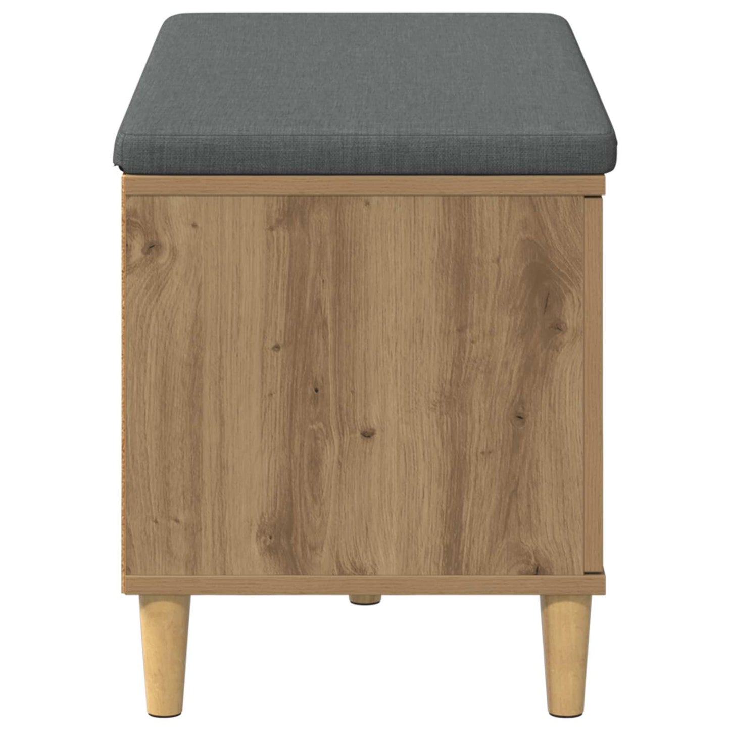 Halbank met kussen met opslag Artisan Eik 80 x 38 x 46 cm is nu te koop bij PeponiXL, paradijselijk wonen!