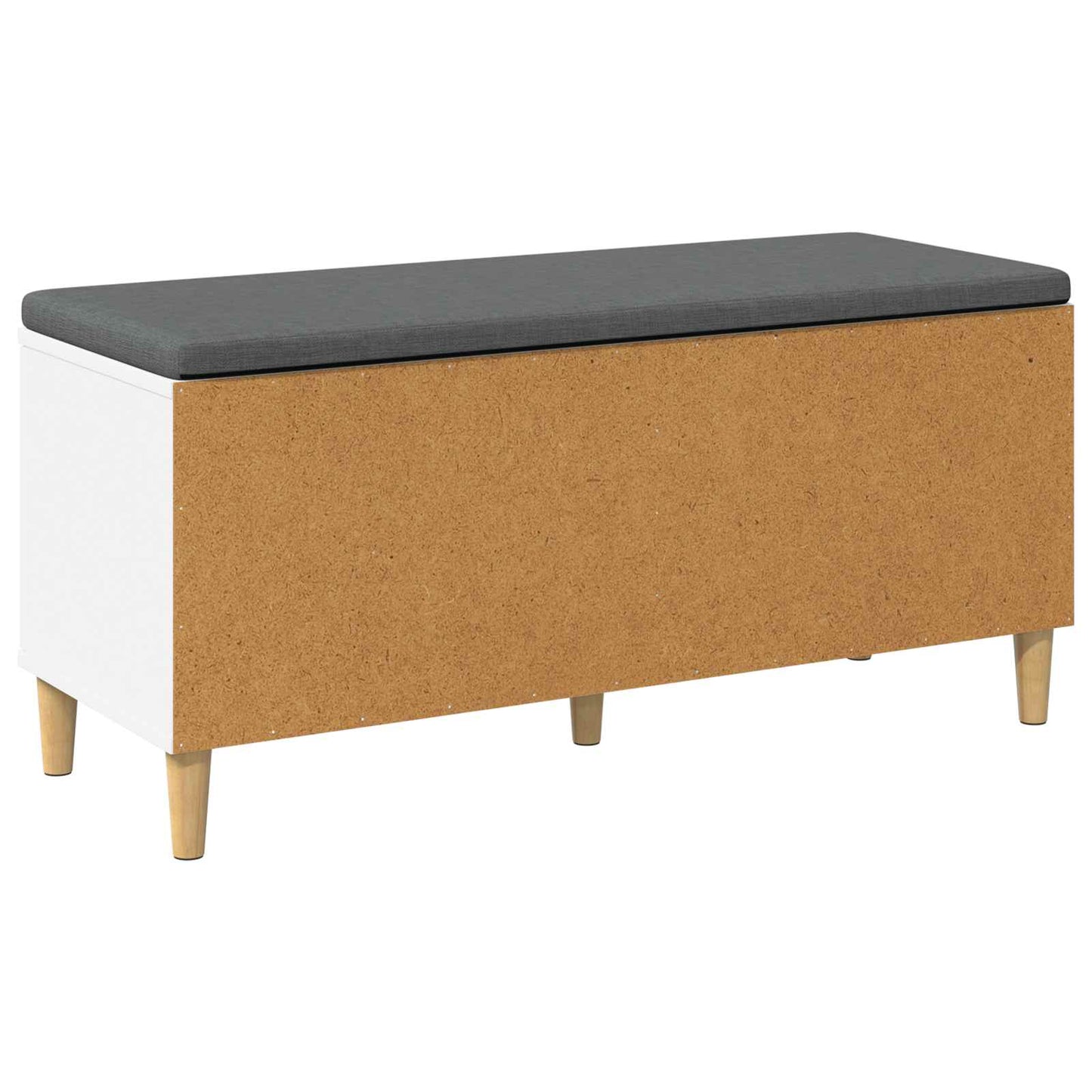 Halbank Wit 100 x 38 x 46 cm Geïndustrialiseerd hout en stof is nu te koop bij PeponiXL, paradijselijk wonen!