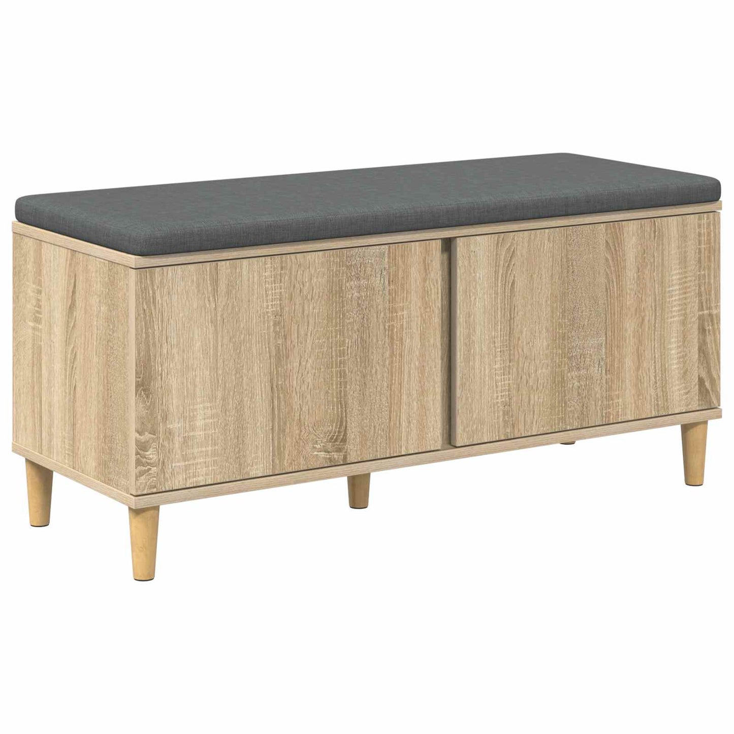 Halbank met kussen met opslag Sonoma Eiken 100 x 38 x 46 cm is nu te koop bij PeponiXL, paradijselijk wonen!