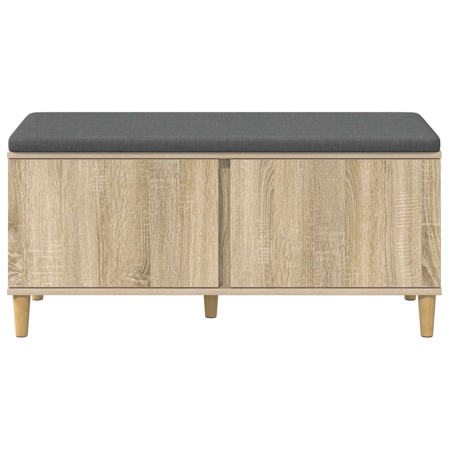 Halbank met kussen met opslag Sonoma Eiken 100 x 38 x 46 cm is nu te koop bij PeponiXL, paradijselijk wonen!