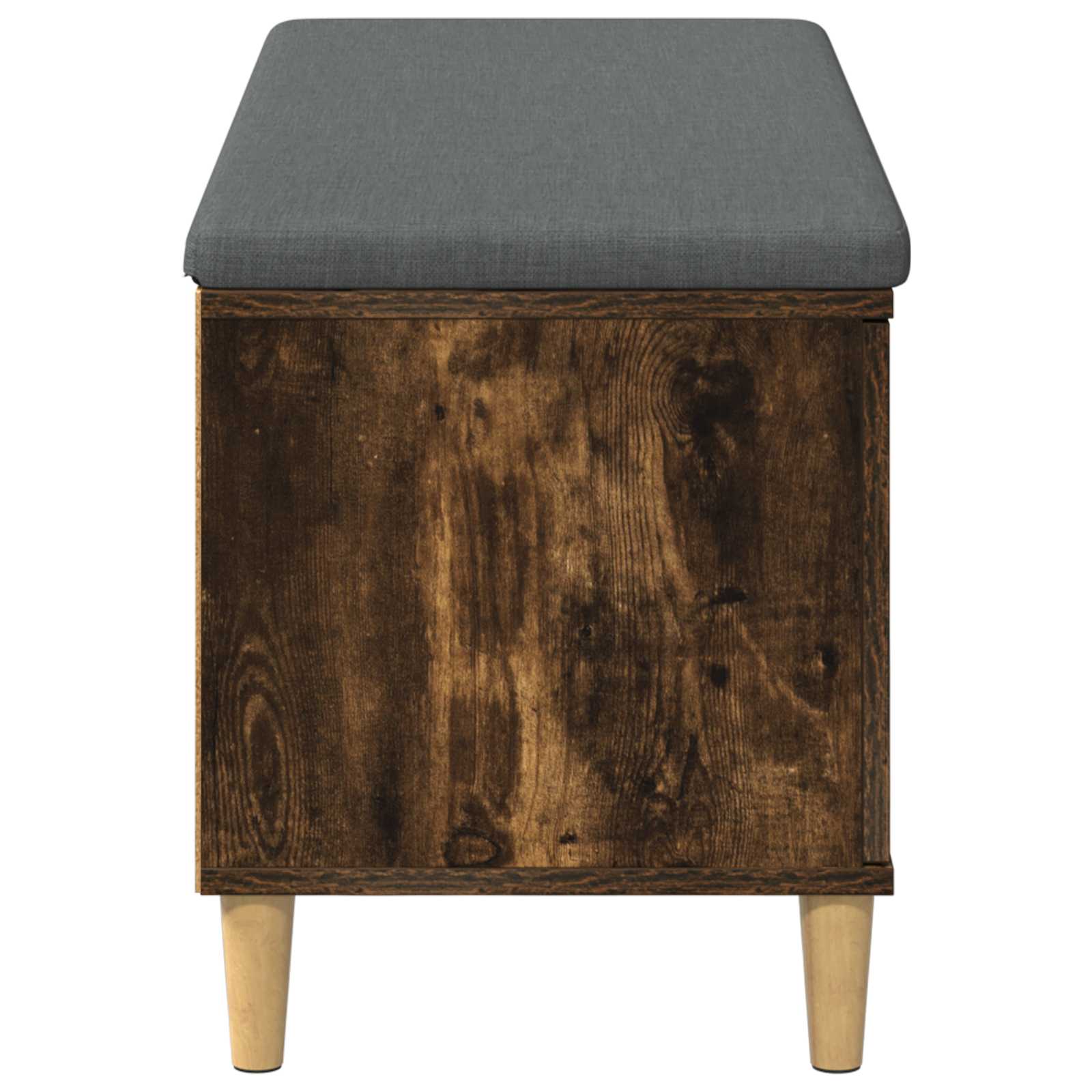 Halbank met kussen met opslag Gerookte Eik 100 x 38 x 46 cm is nu te koop bij PeponiXL, paradijselijk wonen!