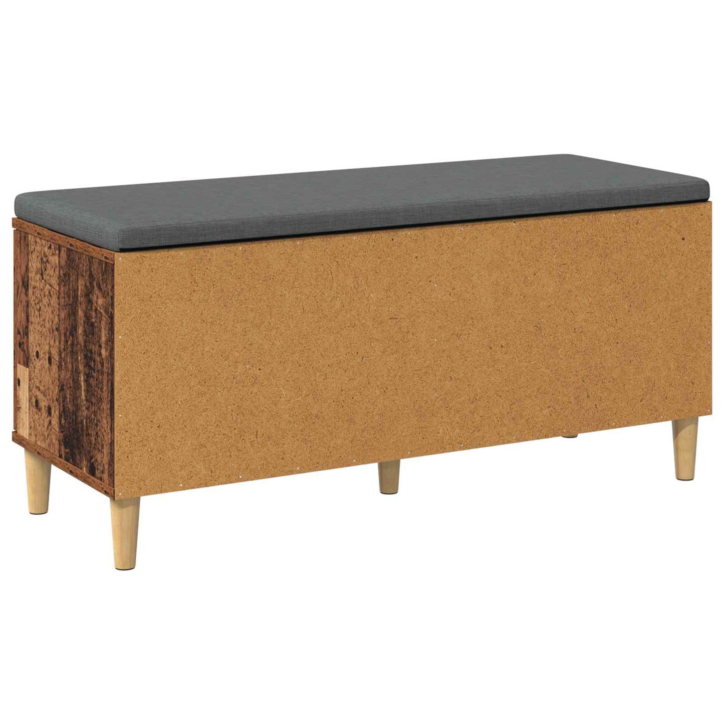 Halbank met kussen met opslag Oudhout 100 x 38 x 46 cm is nu te koop bij PeponiXL, paradijselijk wonen!