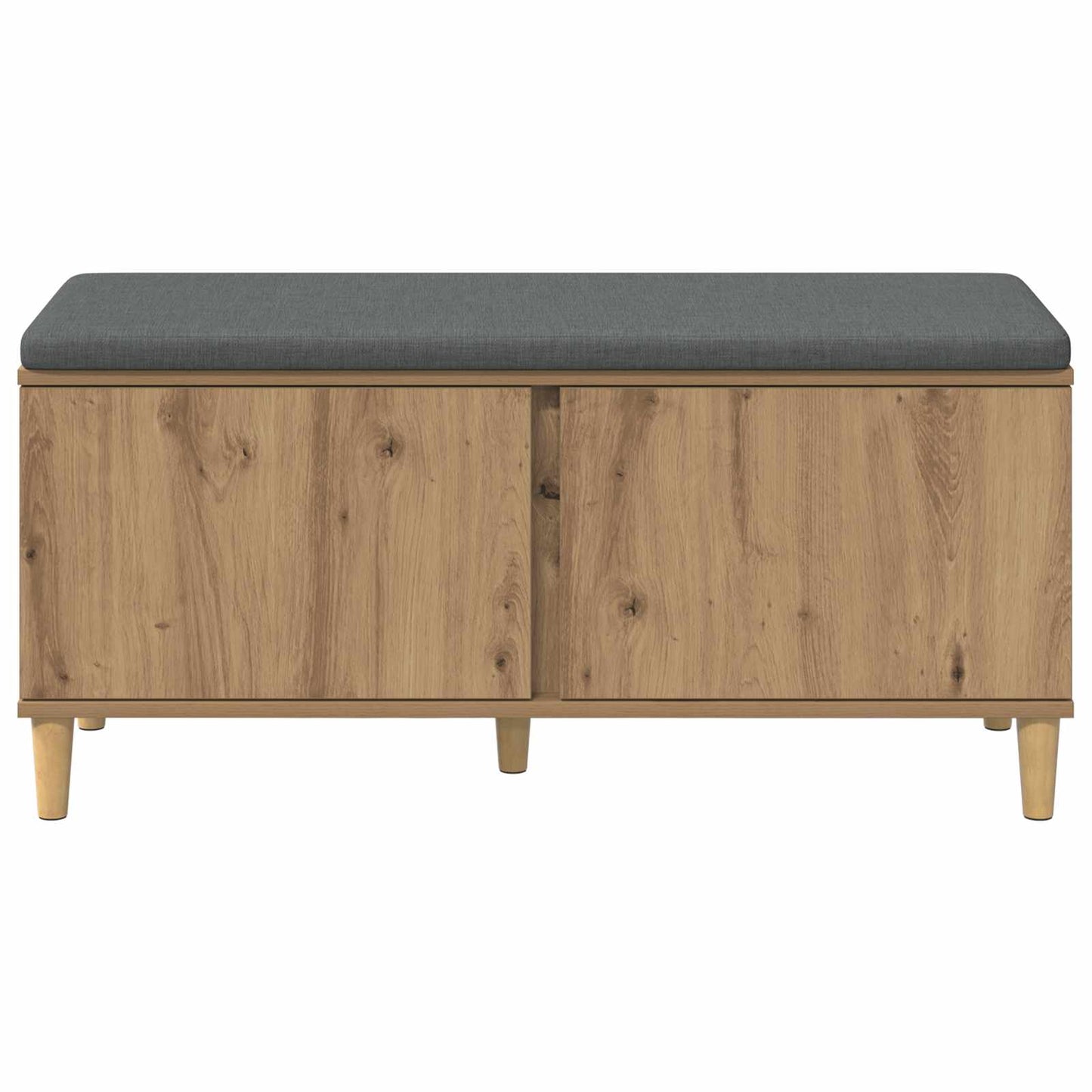 Halbank met kussen met opslag Artisan Eik 100 x 38 x 46 cm is nu te koop bij PeponiXL, paradijselijk wonen!