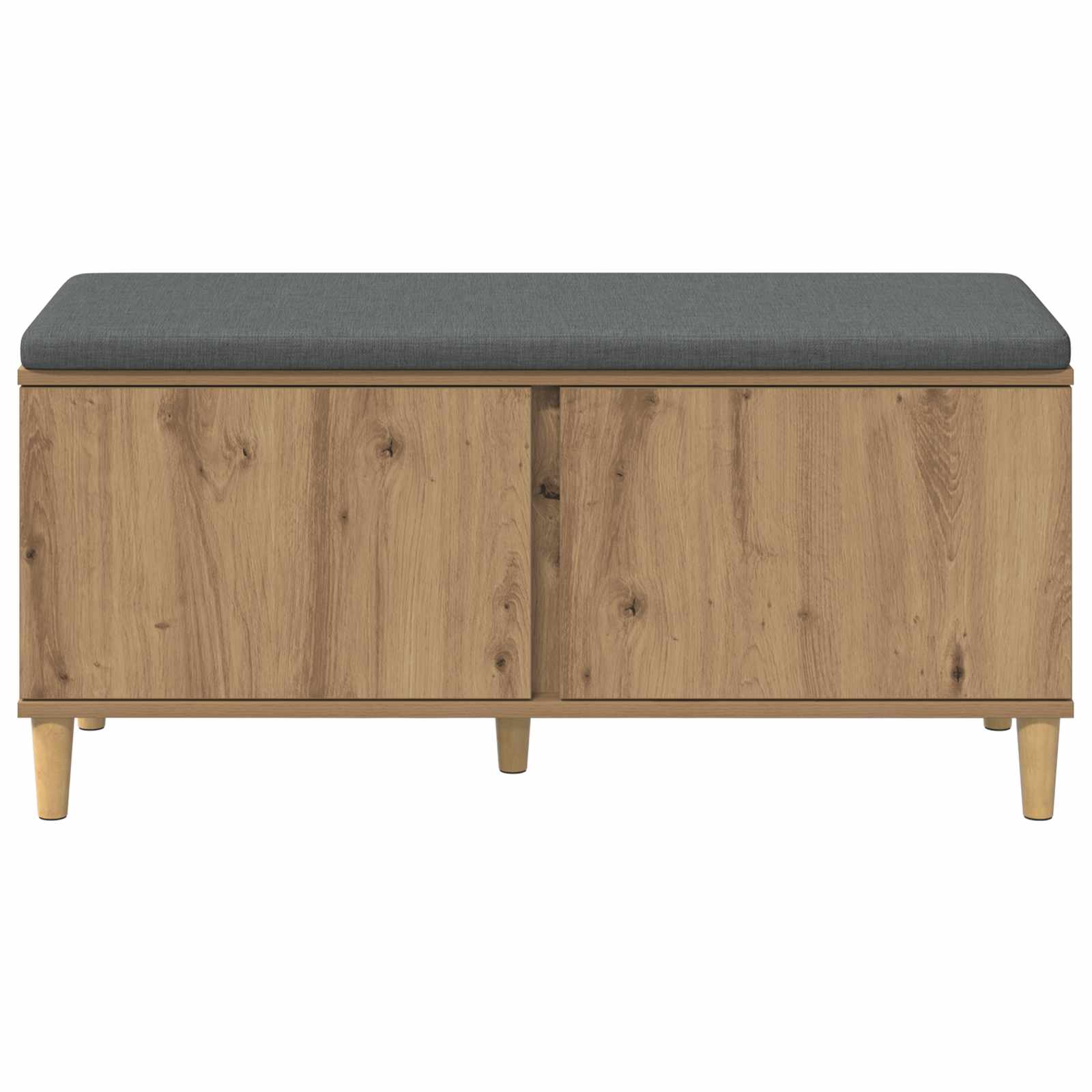 Halbank met kussen met opslag Artisan Eik 100 x 38 x 46 cm is nu te koop bij PeponiXL, paradijselijk wonen!