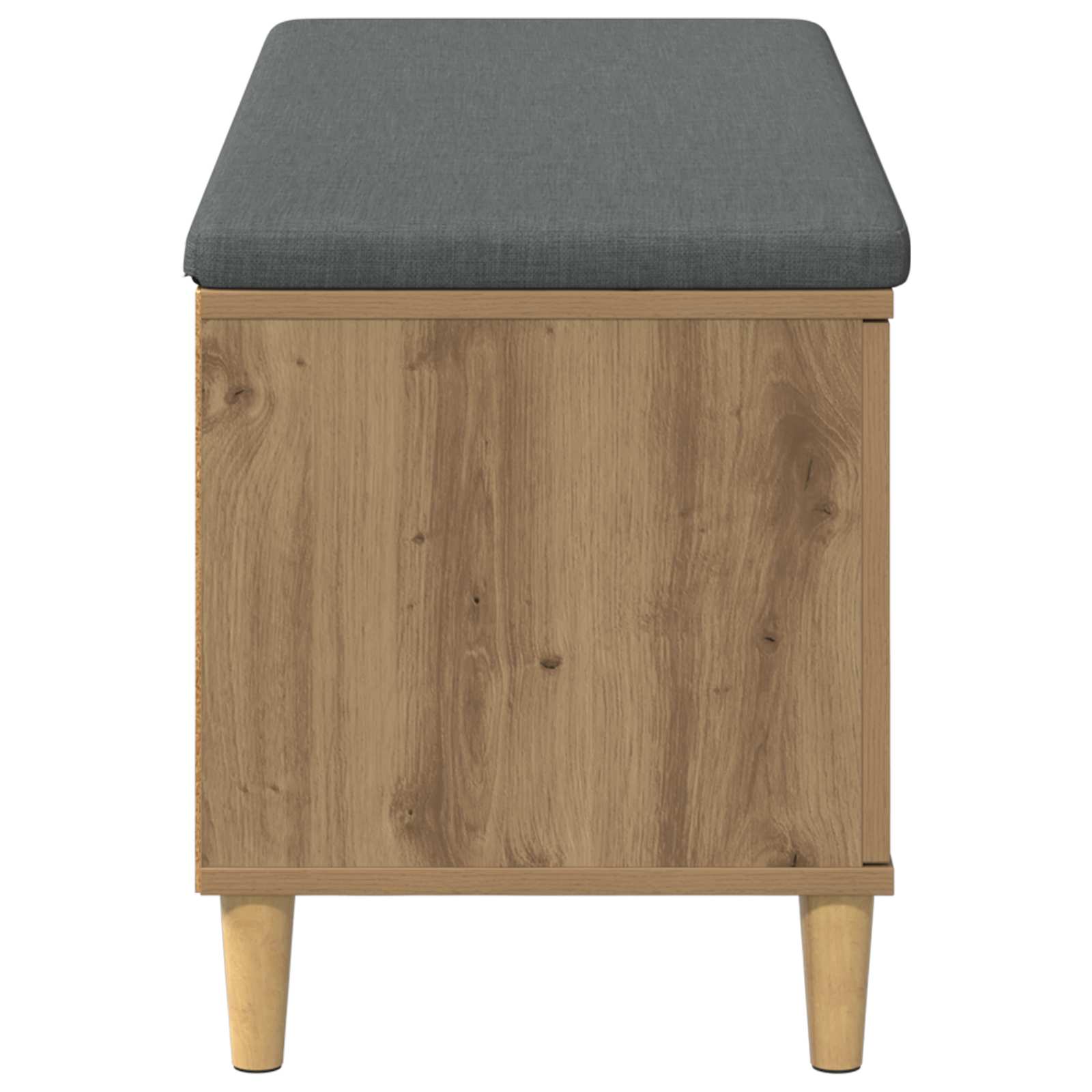 Halbank met kussen met opslag Artisan Eik 100 x 38 x 46 cm is nu te koop bij PeponiXL, paradijselijk wonen!