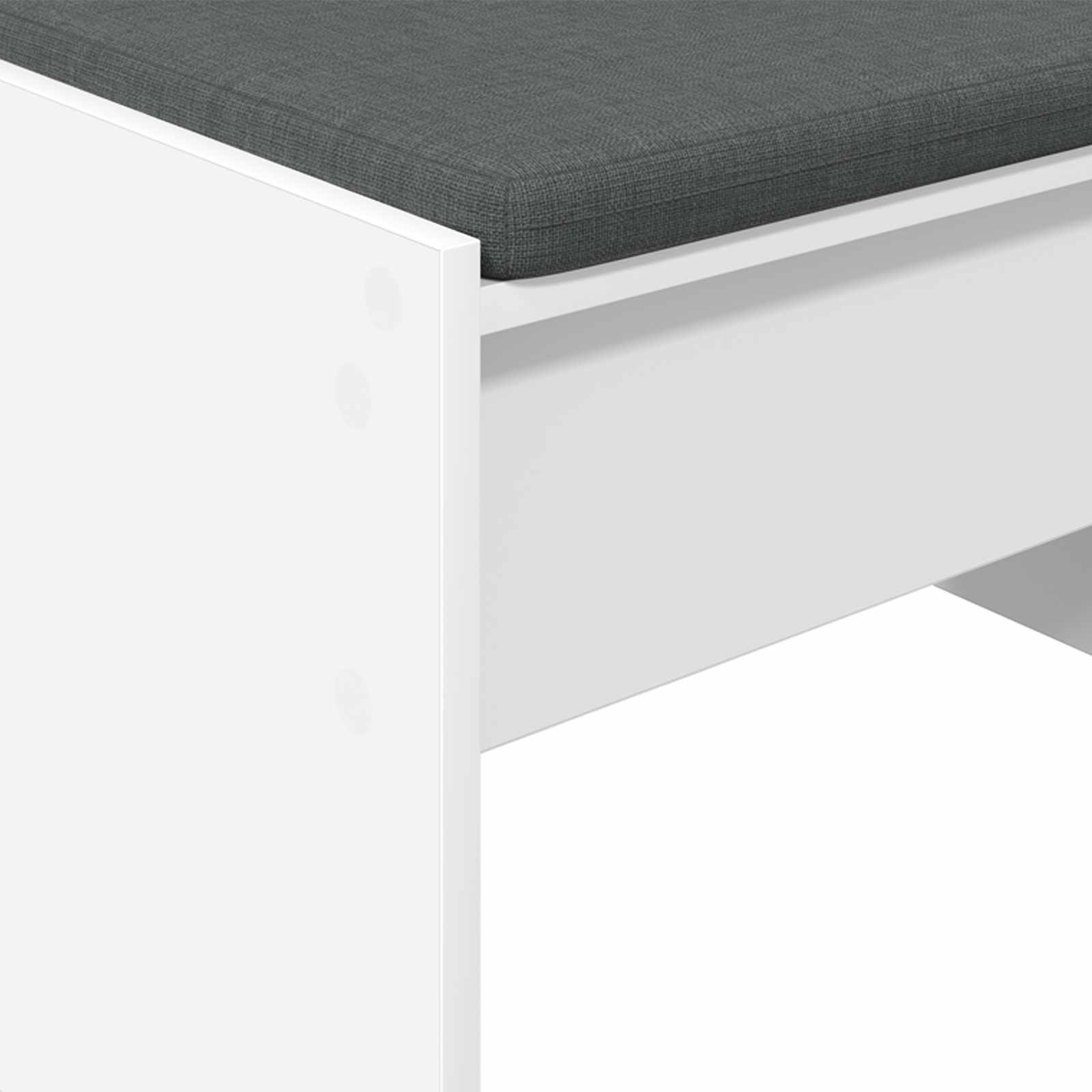 Halbank met kussen Wit 63 x 38 x 40 cm is nu te koop bij PeponiXL, paradijselijk wonen!
