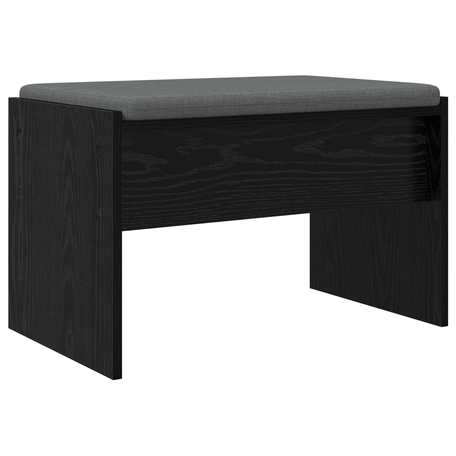 Halbank met kussen Zwart Eiken 63 x 38 x 40 cm is nu te koop bij PeponiXL, paradijselijk wonen!
