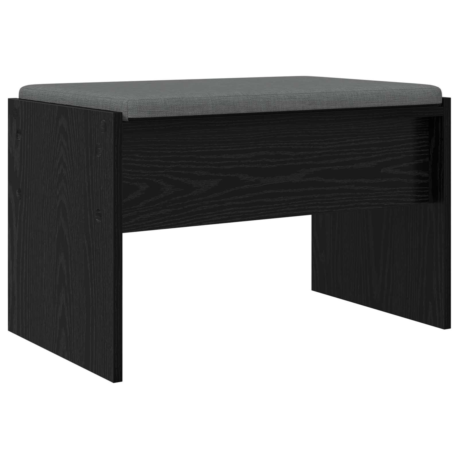 Halbank met kussen Zwart Eiken 63 x 38 x 40 cm is nu te koop bij PeponiXL, paradijselijk wonen!