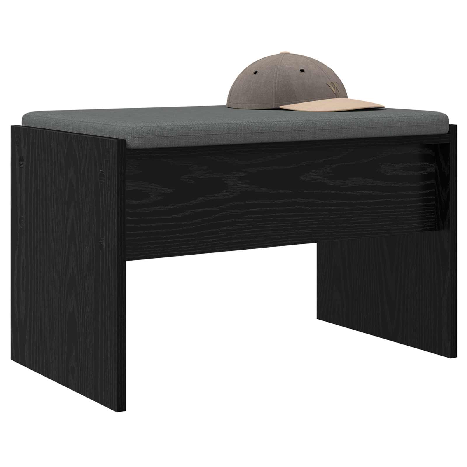 Halbank met kussen Zwart Eiken 63 x 38 x 40 cm is nu te koop bij PeponiXL, paradijselijk wonen!