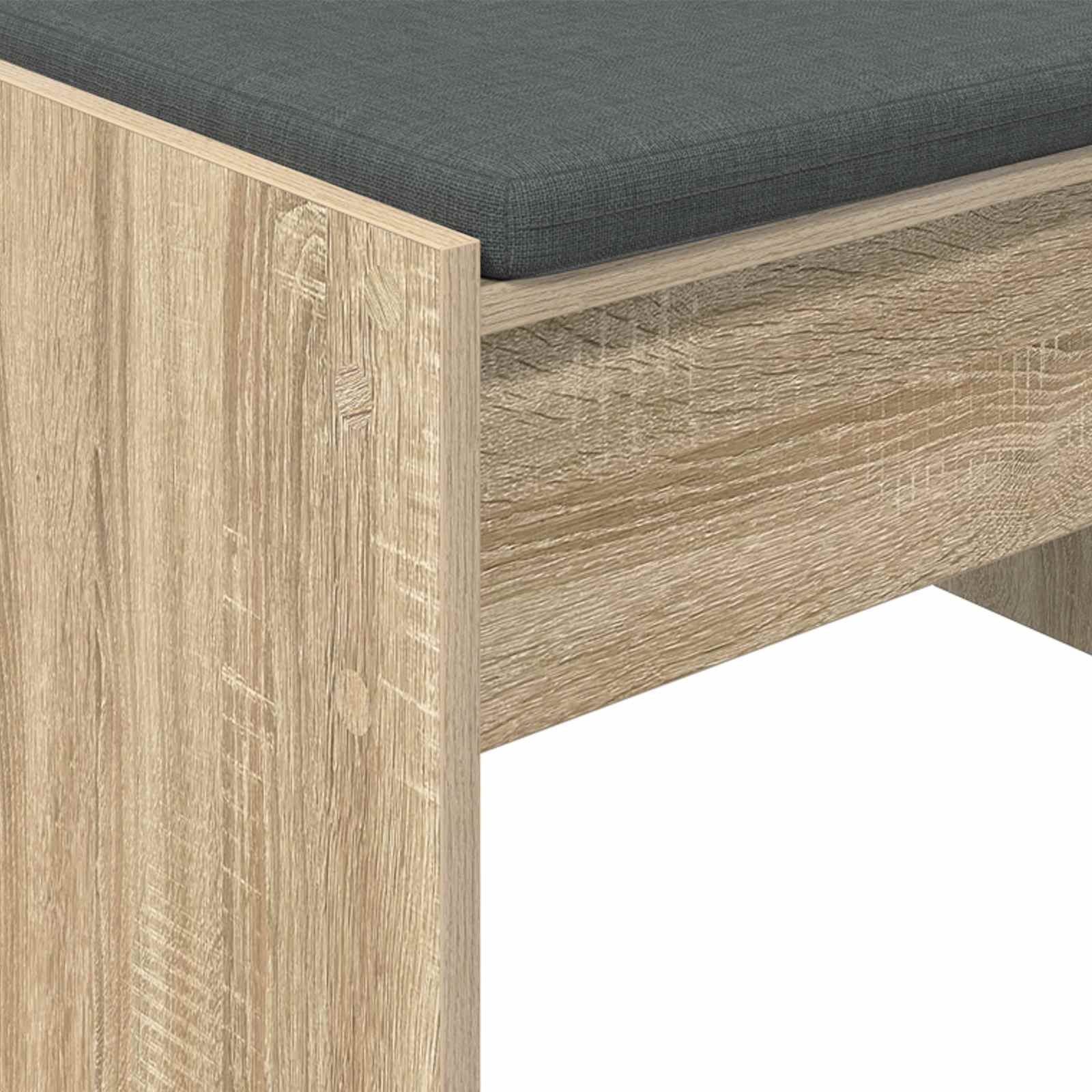 Halbank met kussen Sonoma Eiken 63 x 38 x 40 cm is nu te koop bij PeponiXL, paradijselijk wonen!