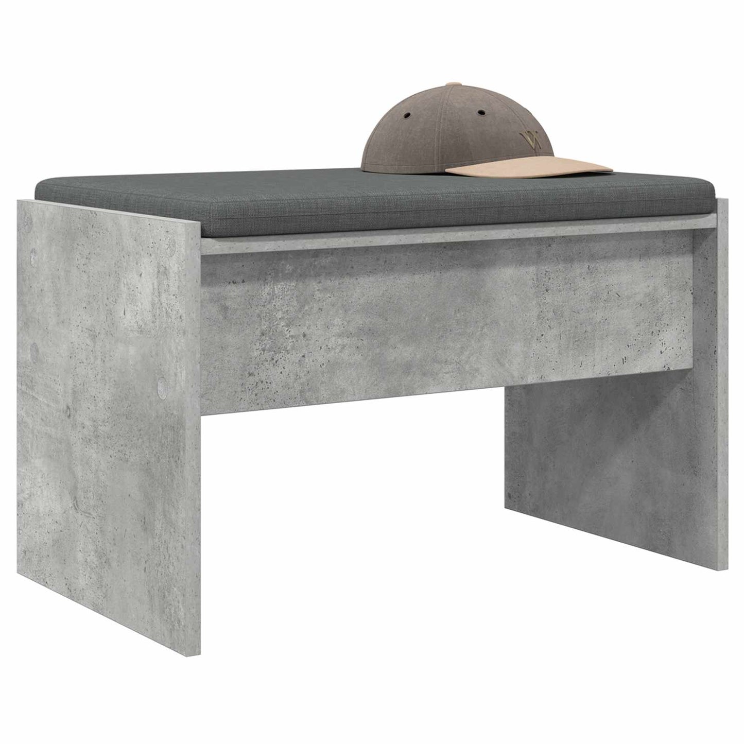 Halbank met kussen Beton Grijs 63 x 38 x 40 cm is nu te koop bij PeponiXL, paradijselijk wonen!