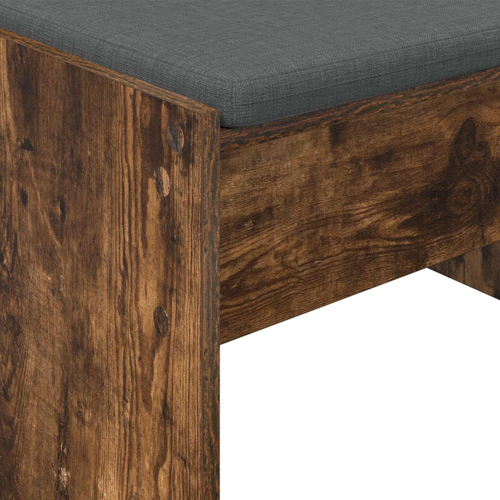 Halbank met kussen Gerookt eiken 63 x 38 x 40 cm is nu te koop bij PeponiXL, paradijselijk wonen!