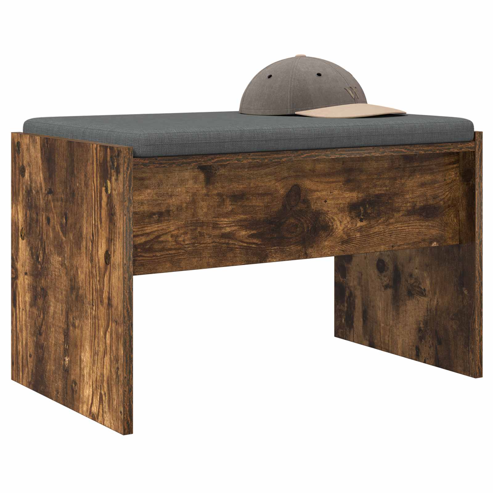 Halbank met kussen Gerookt eiken 63 x 38 x 40 cm is nu te koop bij PeponiXL, paradijselijk wonen!
