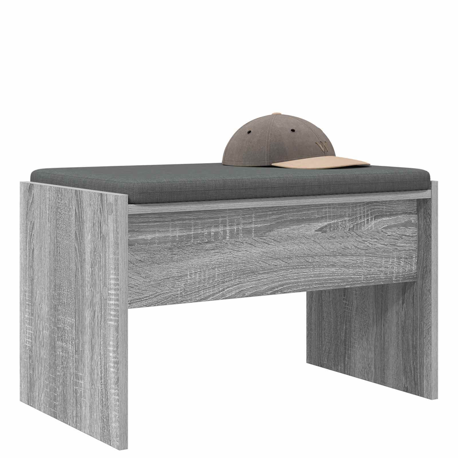 Halbank met kussen Grijs Sonoma 63 x 38 x 40 cm is nu te koop bij PeponiXL, paradijselijk wonen!
