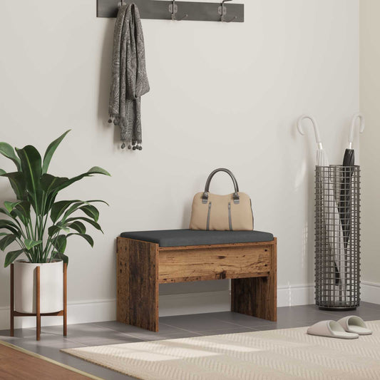 Halbank met kussen Oudhout 63 x 38 x 40 cm is nu te koop bij PeponiXL, paradijselijk wonen!