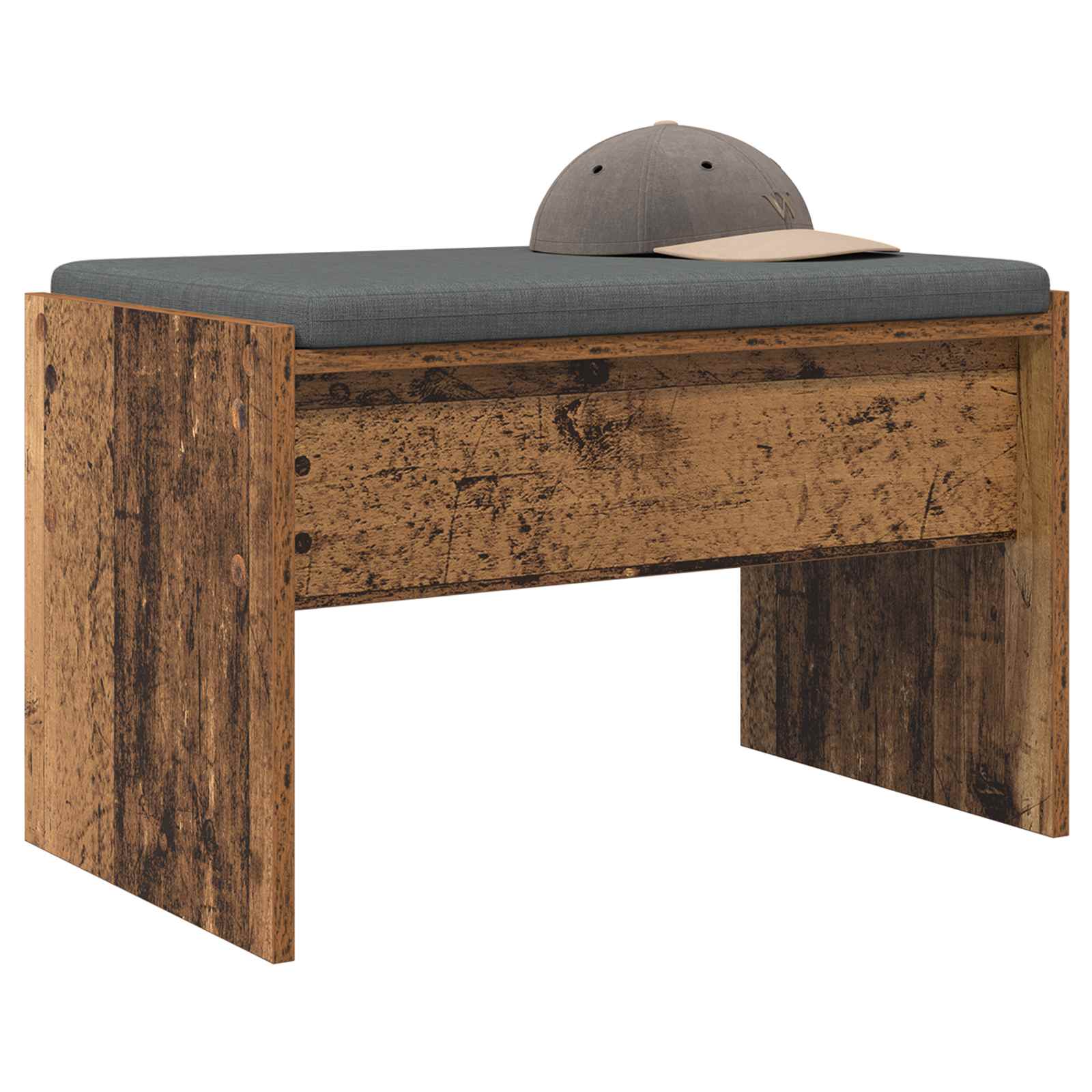 Halbank met kussen Oudhout 63 x 38 x 40 cm is nu te koop bij PeponiXL, paradijselijk wonen!