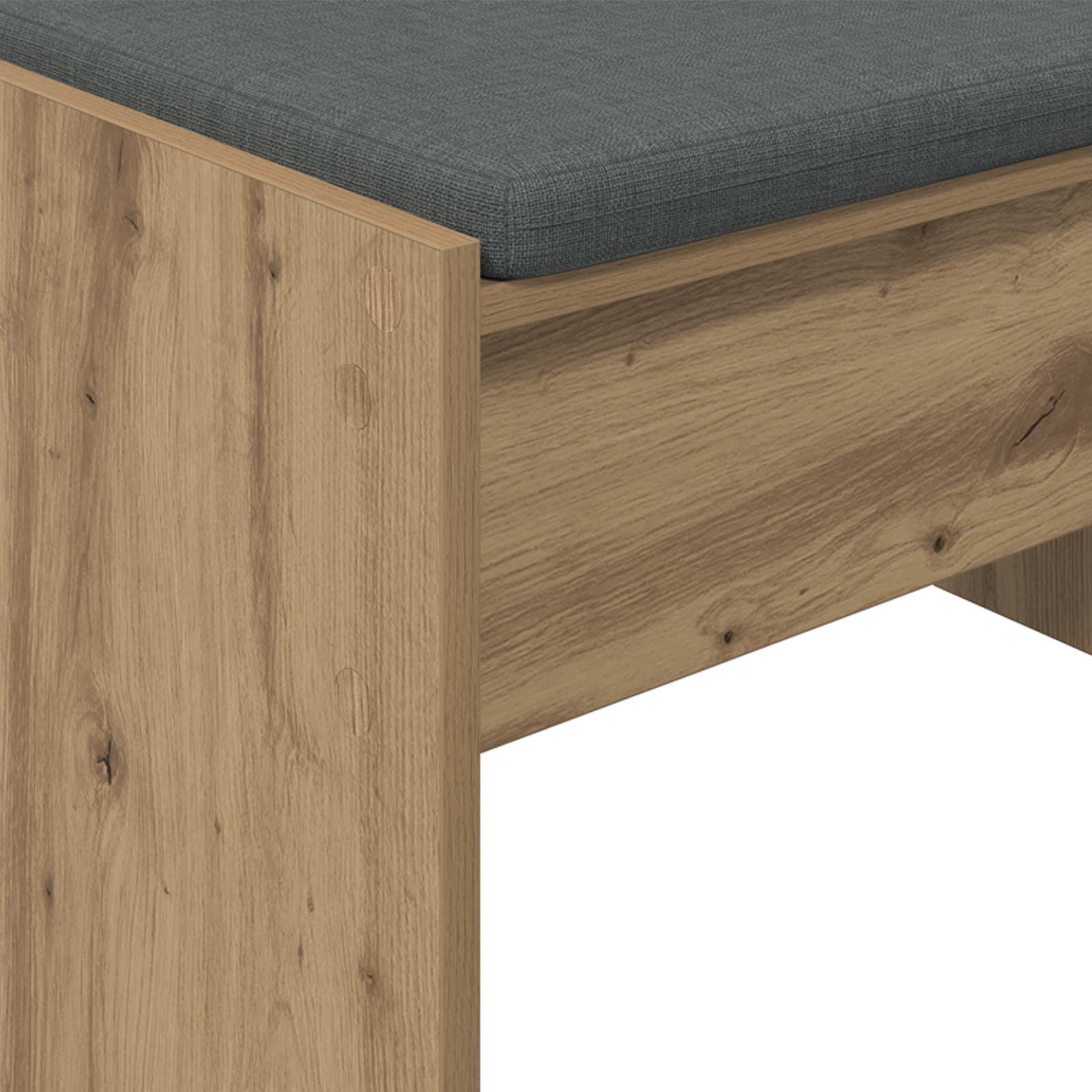 Halbank met kussen Artisan Eiken 63 x 38 x 40 cm is nu te koop bij PeponiXL, paradijselijk wonen!
