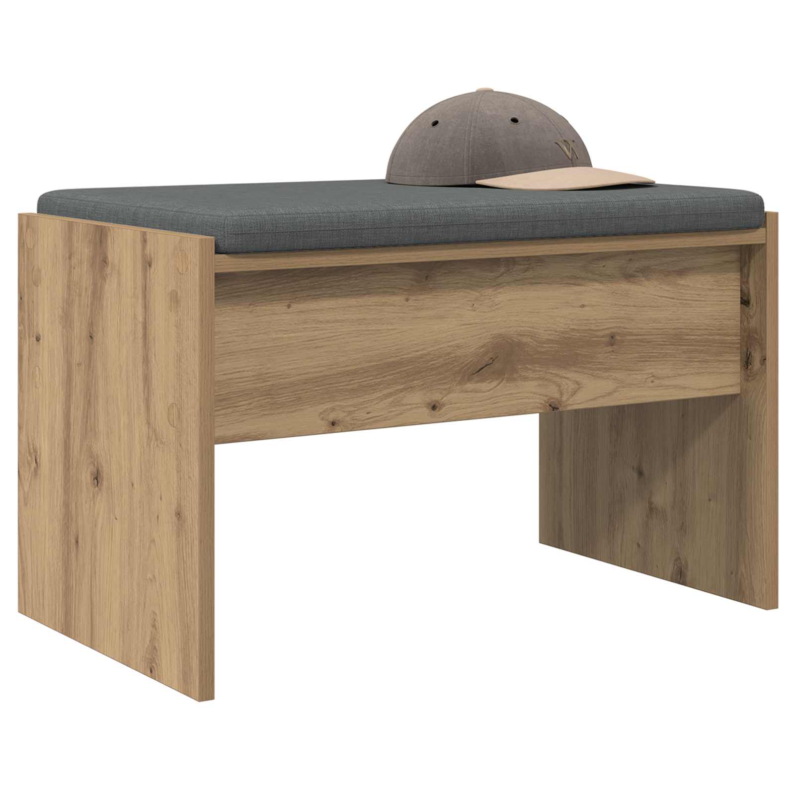 Halbank met kussen Artisan Eiken 63 x 38 x 40 cm is nu te koop bij PeponiXL, paradijselijk wonen!