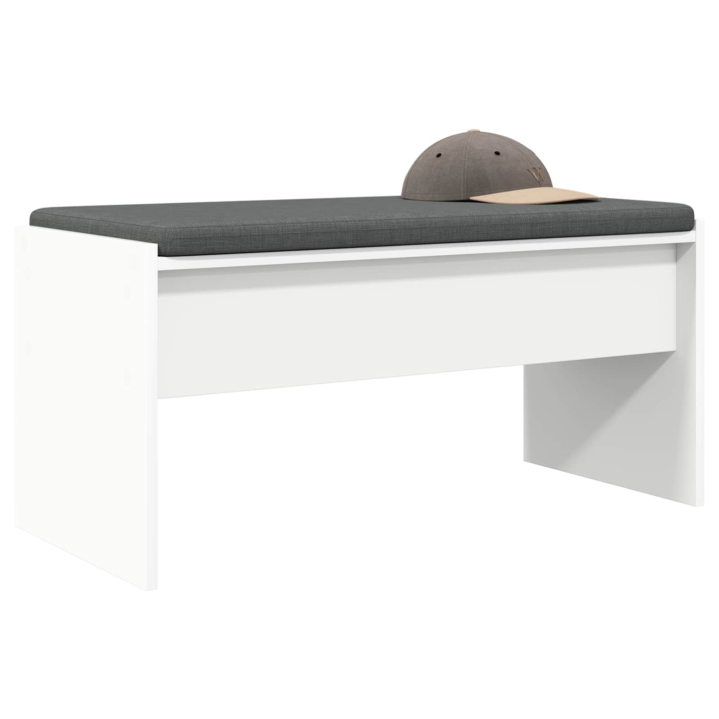 Halbank met kussen Wit 80 x 38 x 46 cm is nu te koop bij PeponiXL, paradijselijk wonen!