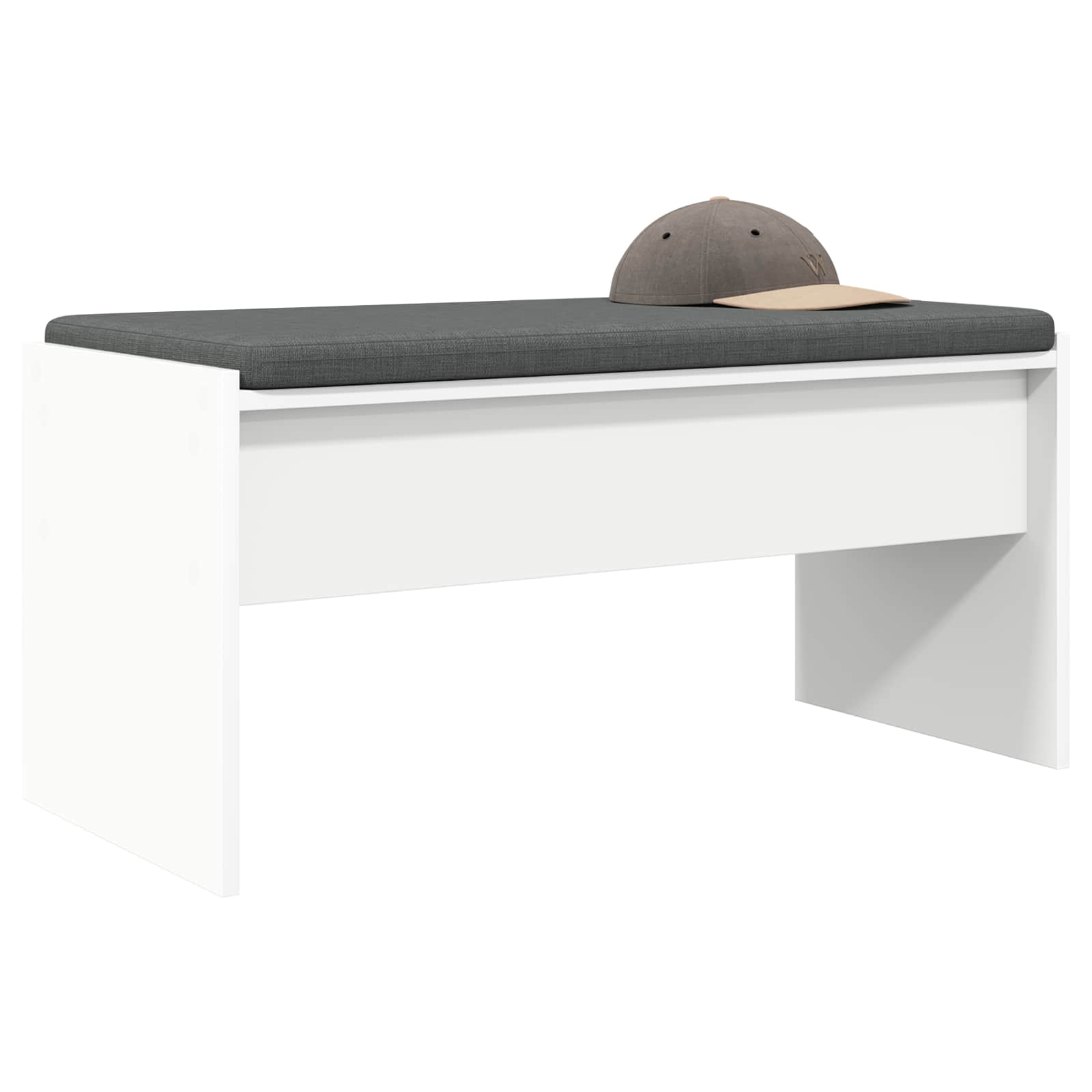 Halbank met kussen Wit 80 x 38 x 46 cm is nu te koop bij PeponiXL, paradijselijk wonen!