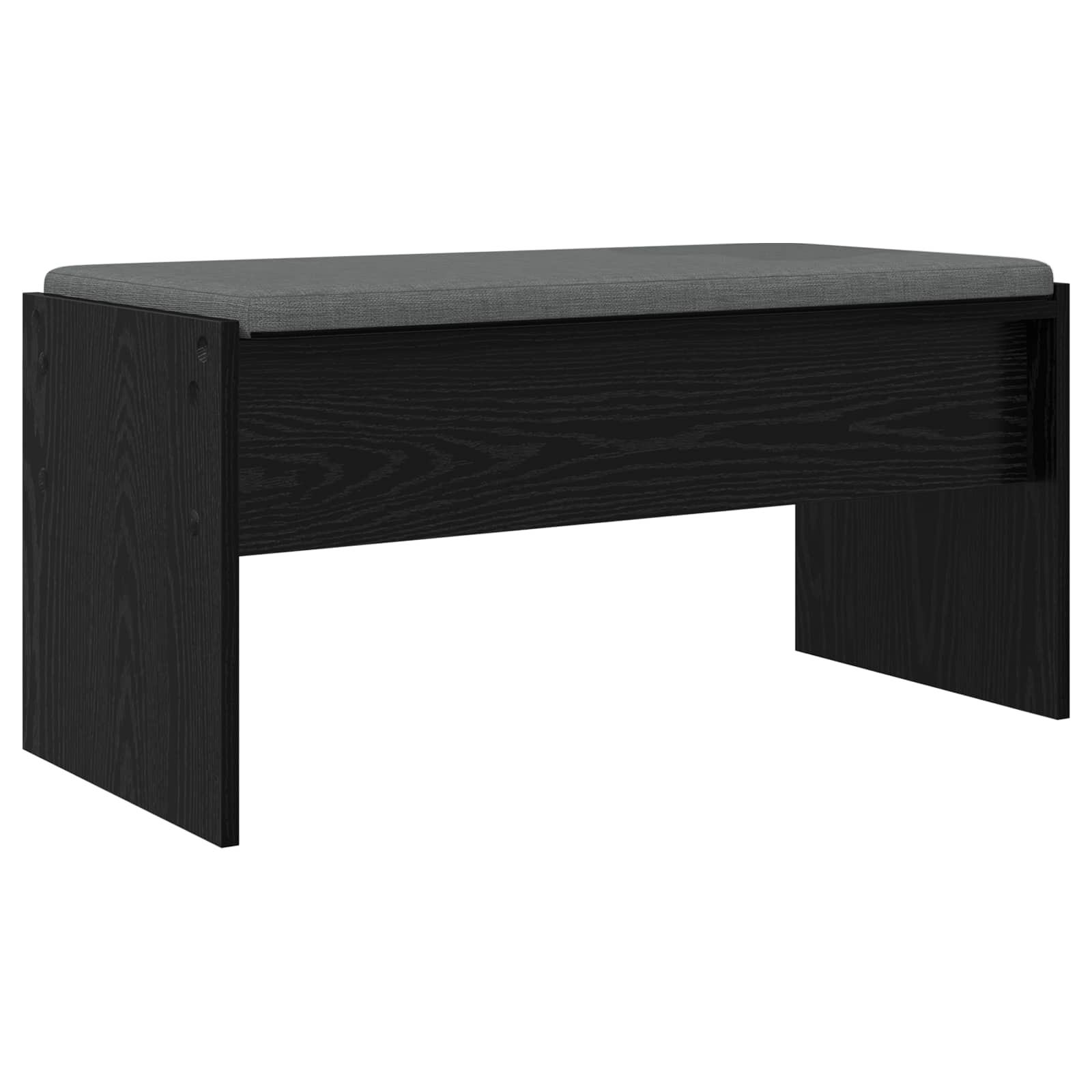 Halbank met kussen Zwart Eiken 83 x 38 x 40 cm is nu te koop bij PeponiXL, paradijselijk wonen!
