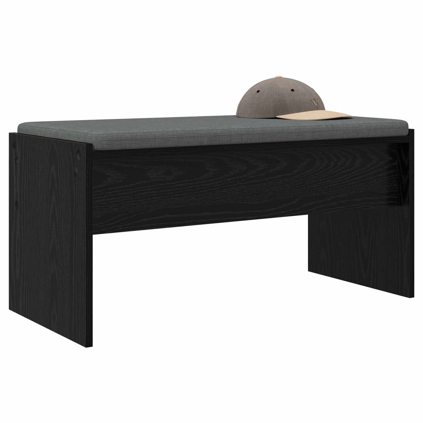 Halbank met kussen Zwart Eiken 83 x 38 x 40 cm is nu te koop bij PeponiXL, paradijselijk wonen!