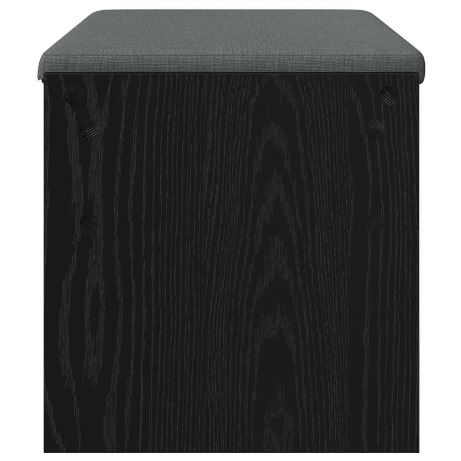 Halbank met kussen Zwart Eiken 83 x 38 x 40 cm is nu te koop bij PeponiXL, paradijselijk wonen!
