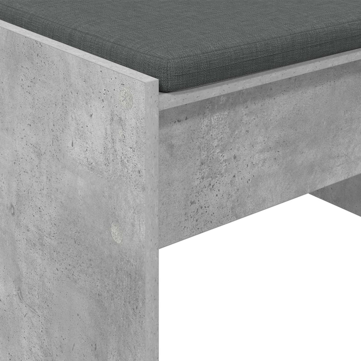 Halbank met kussen Beton Grijs 83 x 38 x 40 cm is nu te koop bij PeponiXL, paradijselijk wonen!