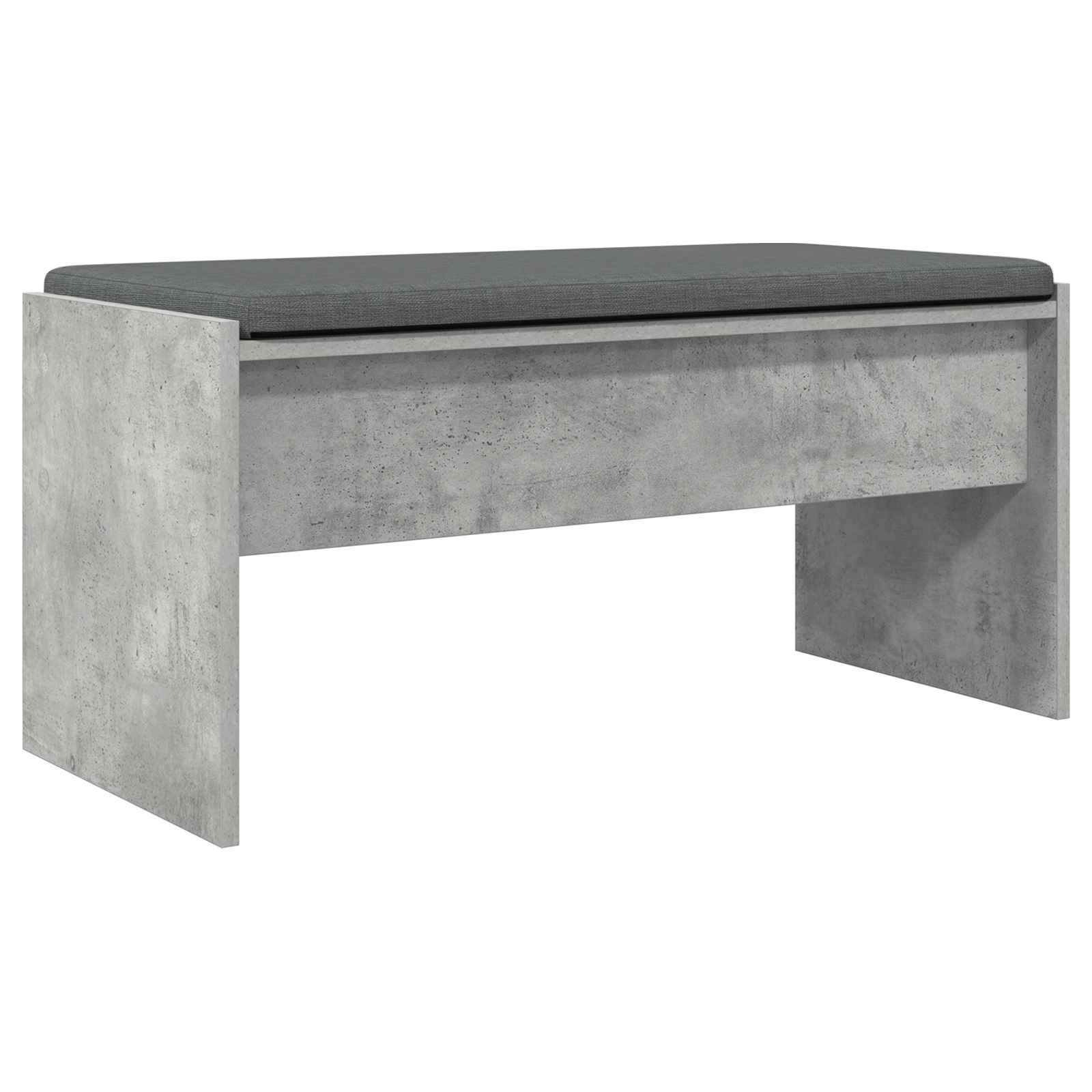 Halbank met kussen Beton Grijs 83 x 38 x 40 cm is nu te koop bij PeponiXL, paradijselijk wonen!