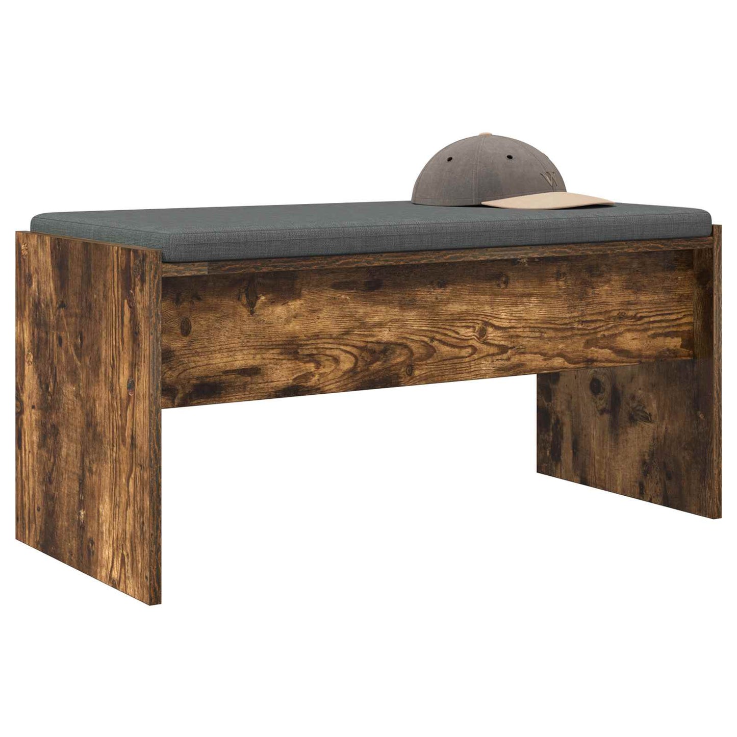 Halbank met kussen Gerookt eiken 83 x 38 x 40 cm is nu te koop bij PeponiXL, paradijselijk wonen!
