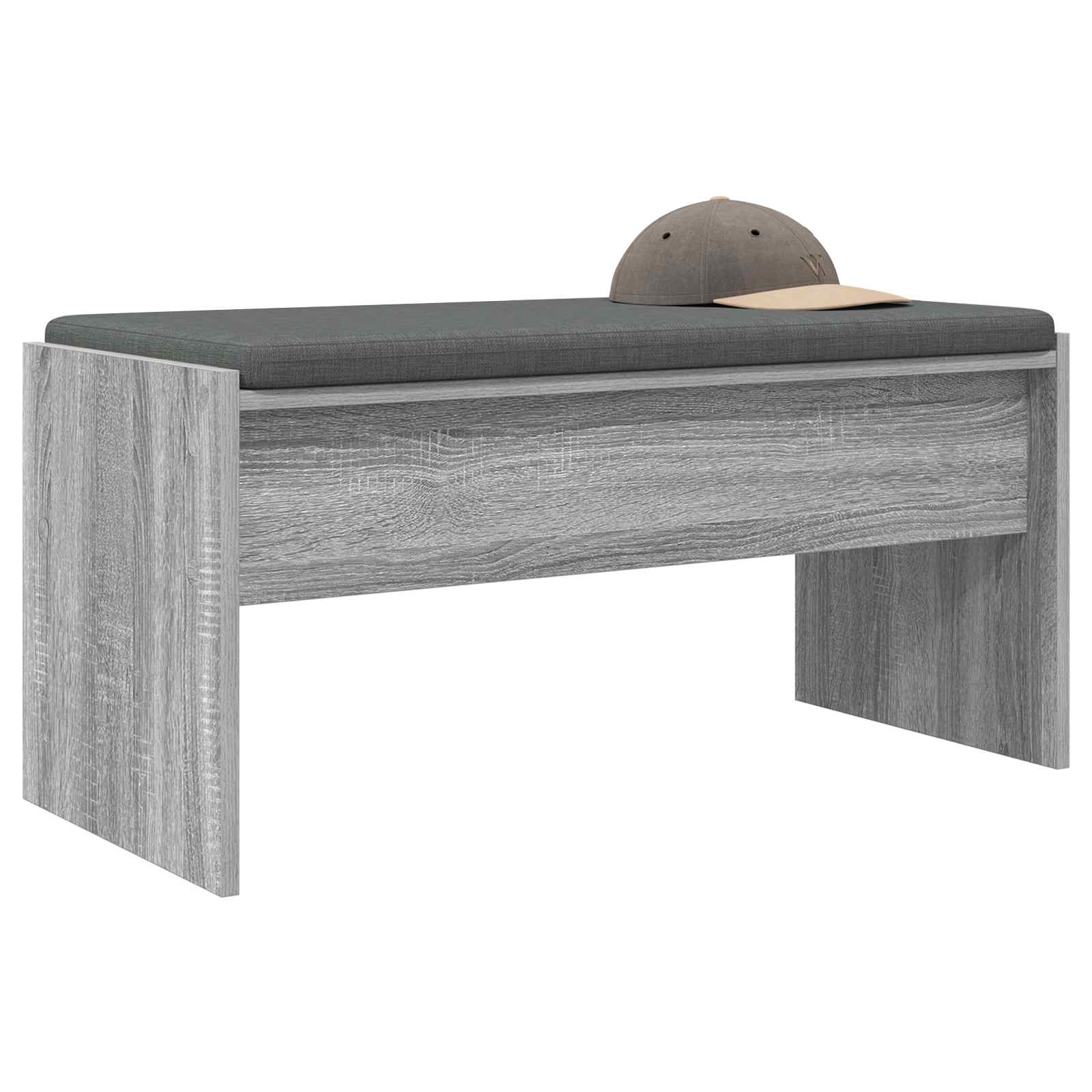 Halbank met kussen Grijs Sonoma 83 x 38 x 40 cm is nu te koop bij PeponiXL, paradijselijk wonen!