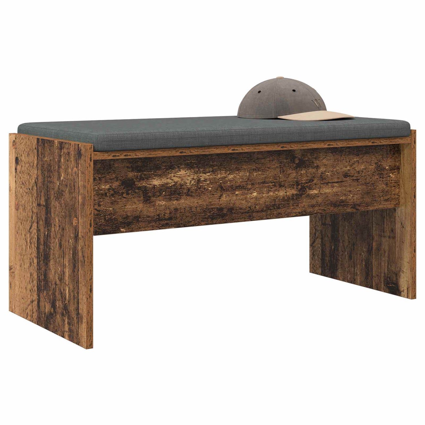 Halbank met kussen Oudhout 83 x 38 x 40 cm is nu te koop bij PeponiXL, paradijselijk wonen!