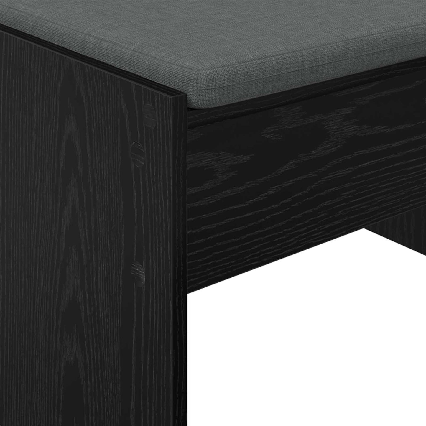 Halbank met kussen Zwart Eiken 103 x 38 x 40 cm is nu te koop bij PeponiXL, paradijselijk wonen!