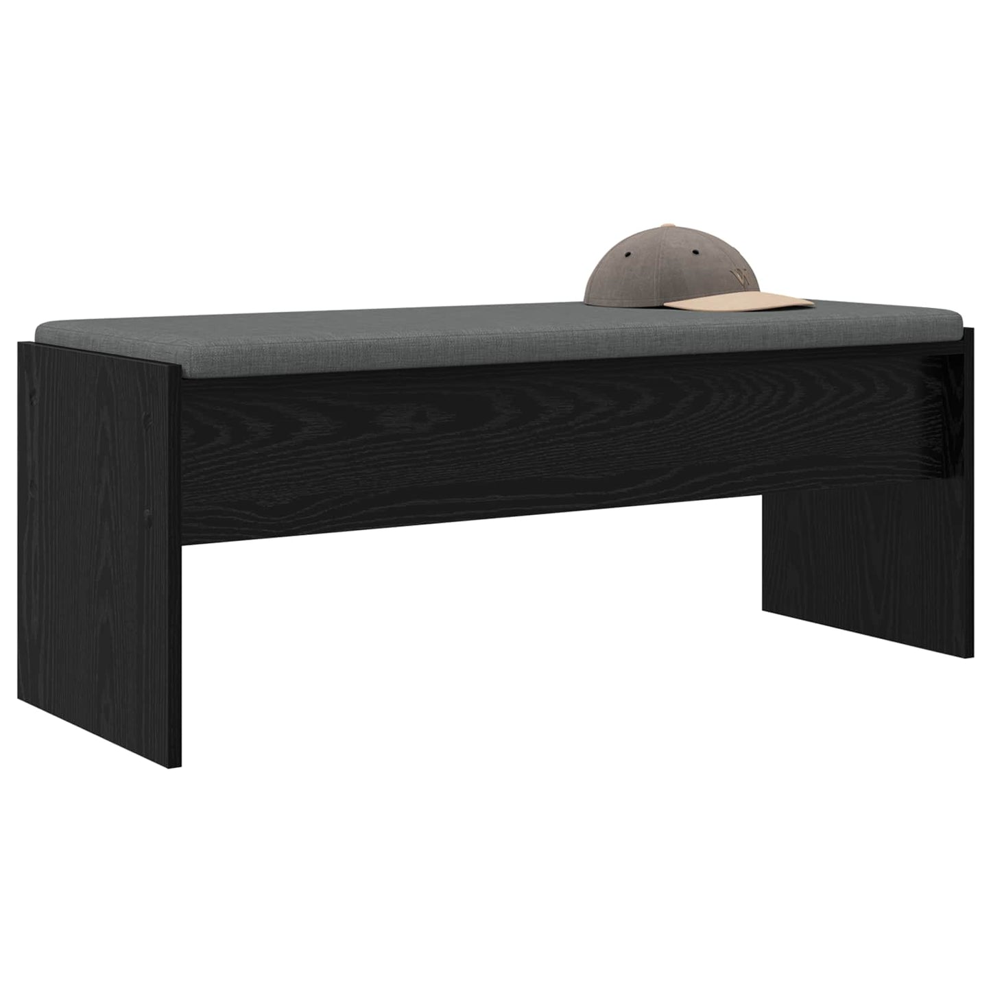 Halbank met kussen Zwart Eiken 103 x 38 x 40 cm is nu te koop bij PeponiXL, paradijselijk wonen!