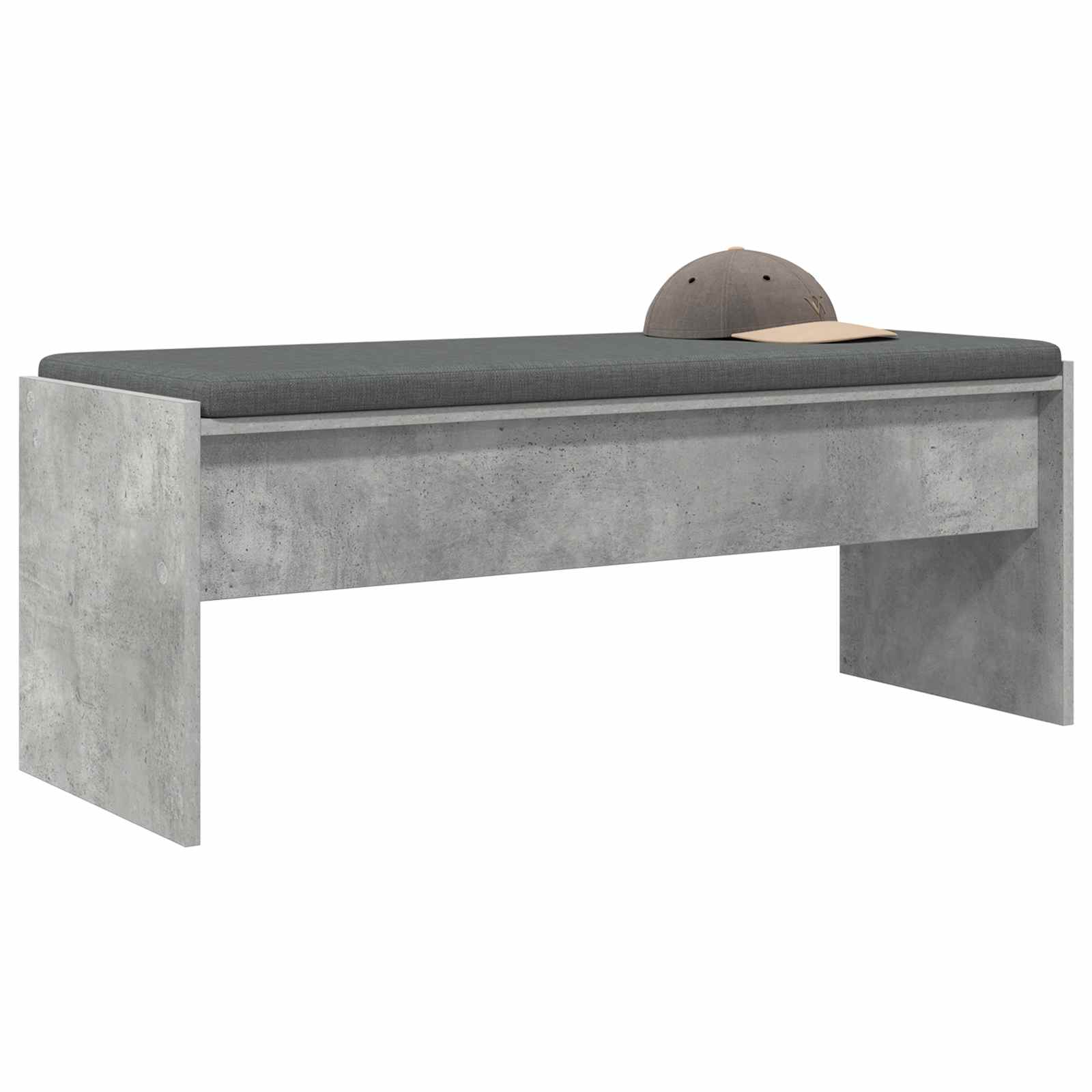 Halbank met kussen Beton Grijs 103 x 38 x 40 cm is nu te koop bij PeponiXL, paradijselijk wonen!