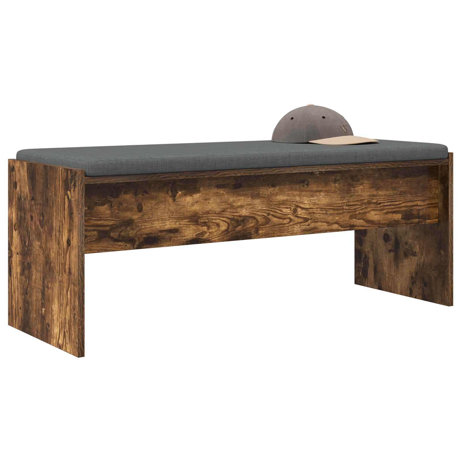 Halbank met kussen Gerookt eiken 103 x 38 x 40 cm is nu te koop bij PeponiXL, paradijselijk wonen!