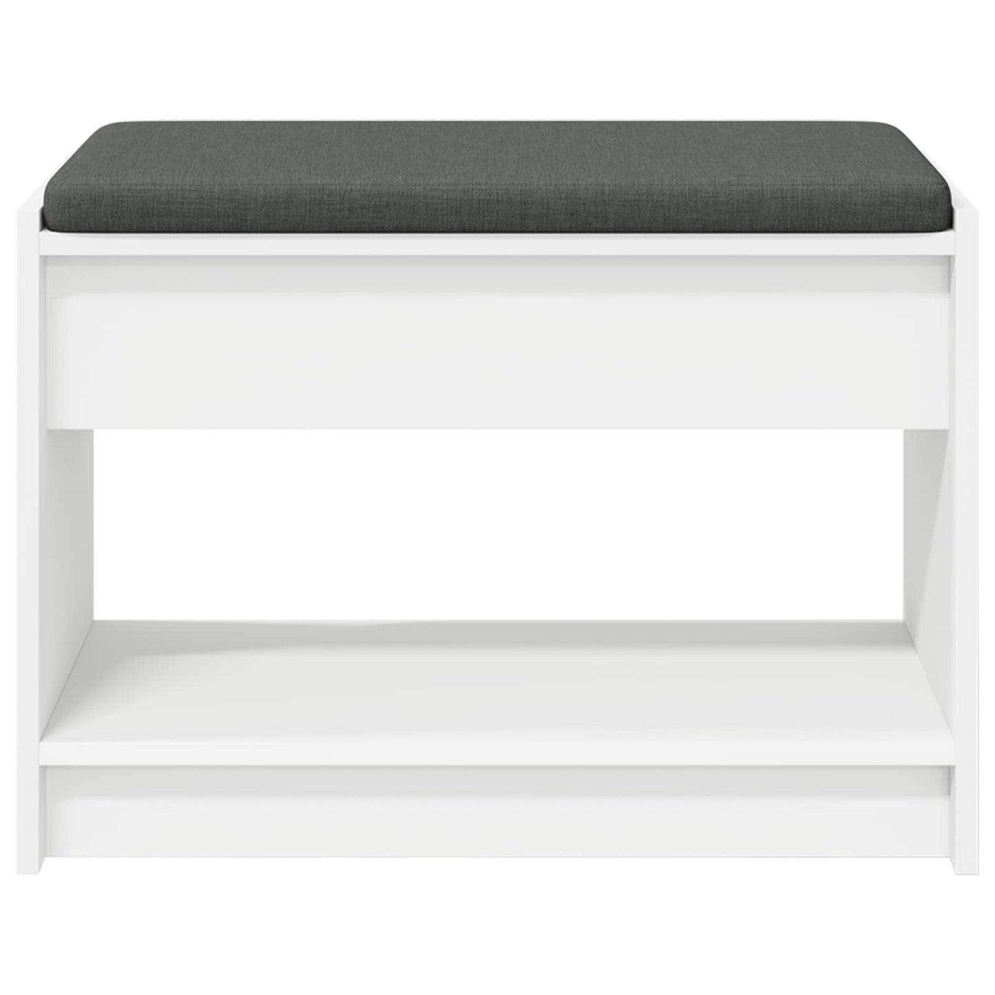 Halbank Wit 63 x 38 x 45 cm Geïndustrialiseerd hout en stof is nu te koop bij PeponiXL, paradijselijk wonen!