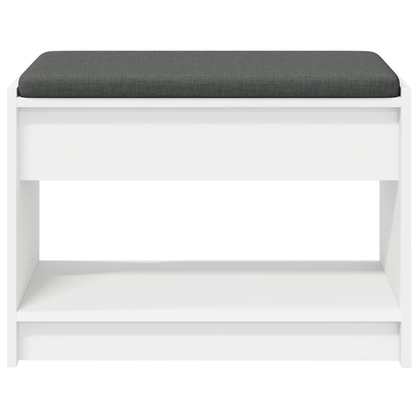 Halbank Wit 63 x 38 x 45 cm Geïndustrialiseerd hout en stof is nu te koop bij PeponiXL, paradijselijk wonen!