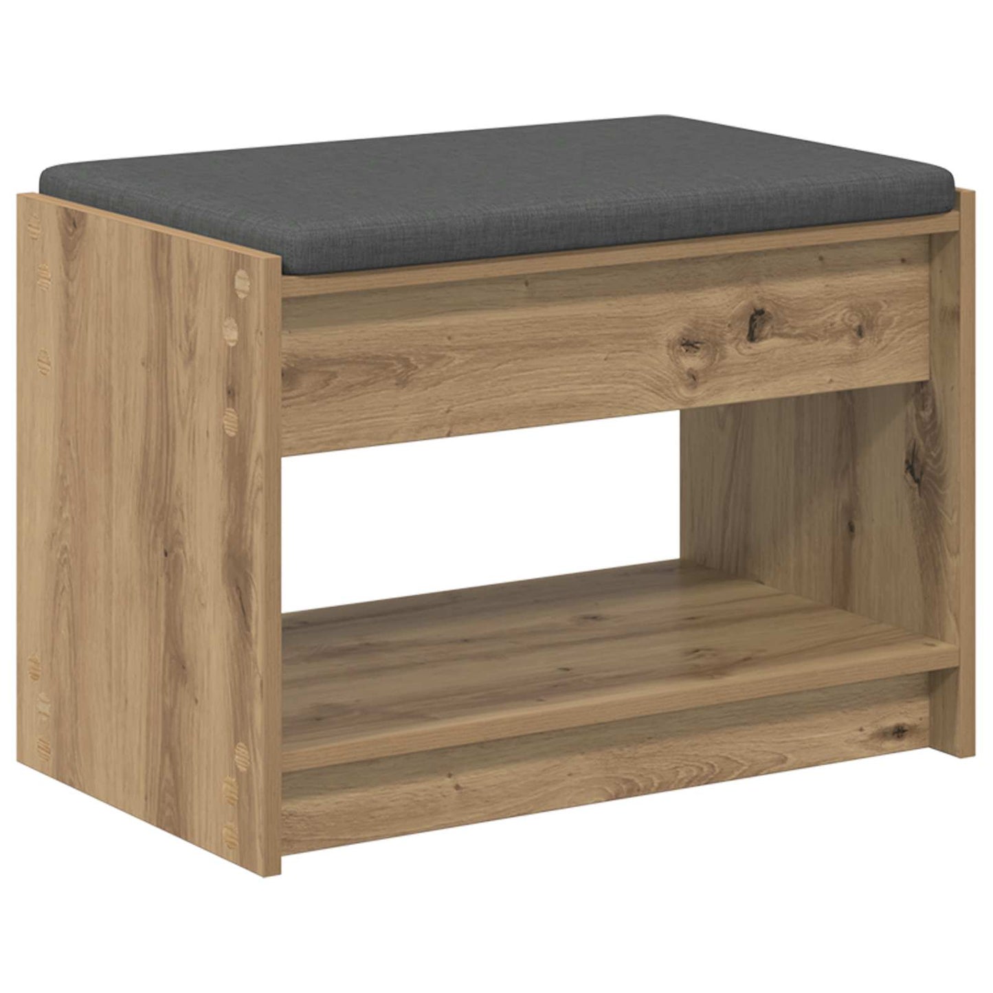 Halbank met kussen met plank Artisan Eik 63 x 38 x 45 cm is nu te koop bij PeponiXL, paradijselijk wonen!