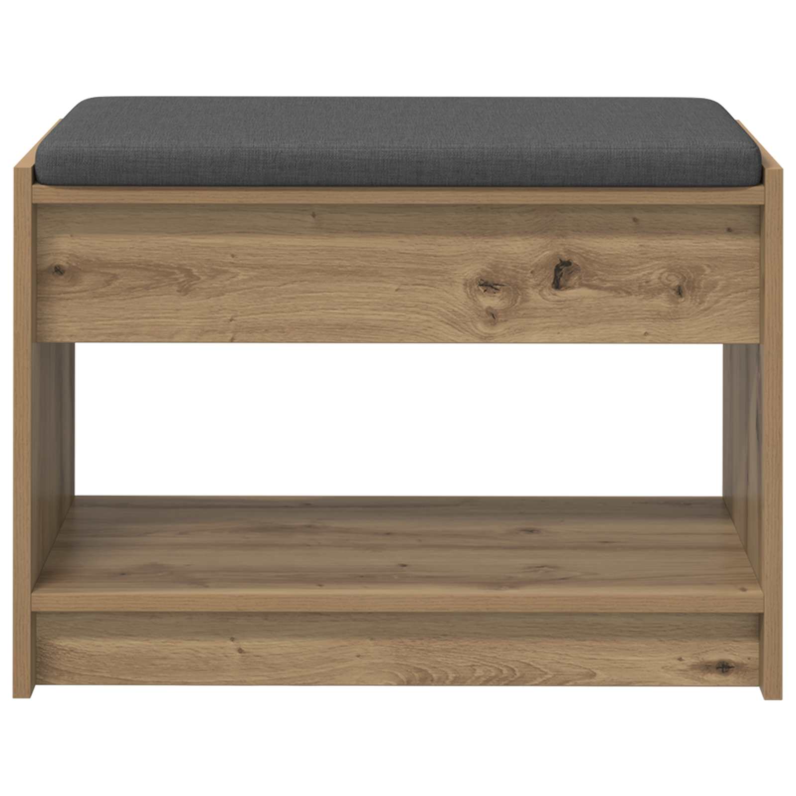 Halbank met kussen met plank Artisan Eik 63 x 38 x 45 cm is nu te koop bij PeponiXL, paradijselijk wonen!