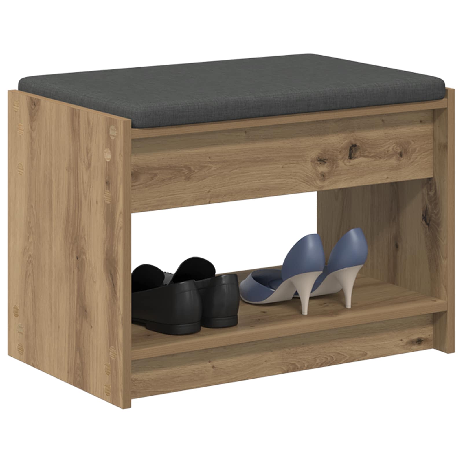 Halbank met kussen met plank Artisan Eik 63 x 38 x 45 cm is nu te koop bij PeponiXL, paradijselijk wonen!