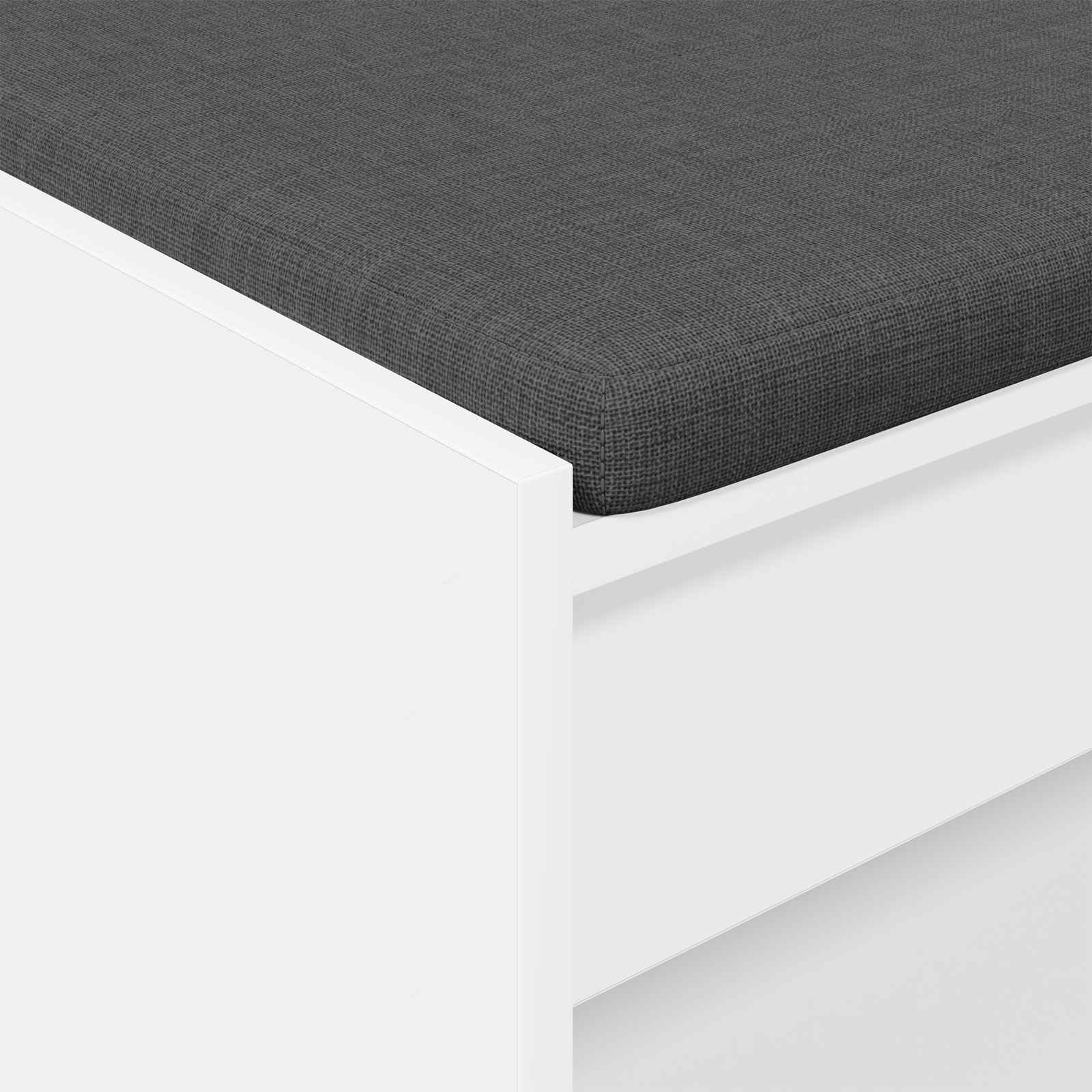 Halbank Wit 83 x 38 x 45 cm Geïndustrialiseerd hout en stof is nu te koop bij PeponiXL, paradijselijk wonen!