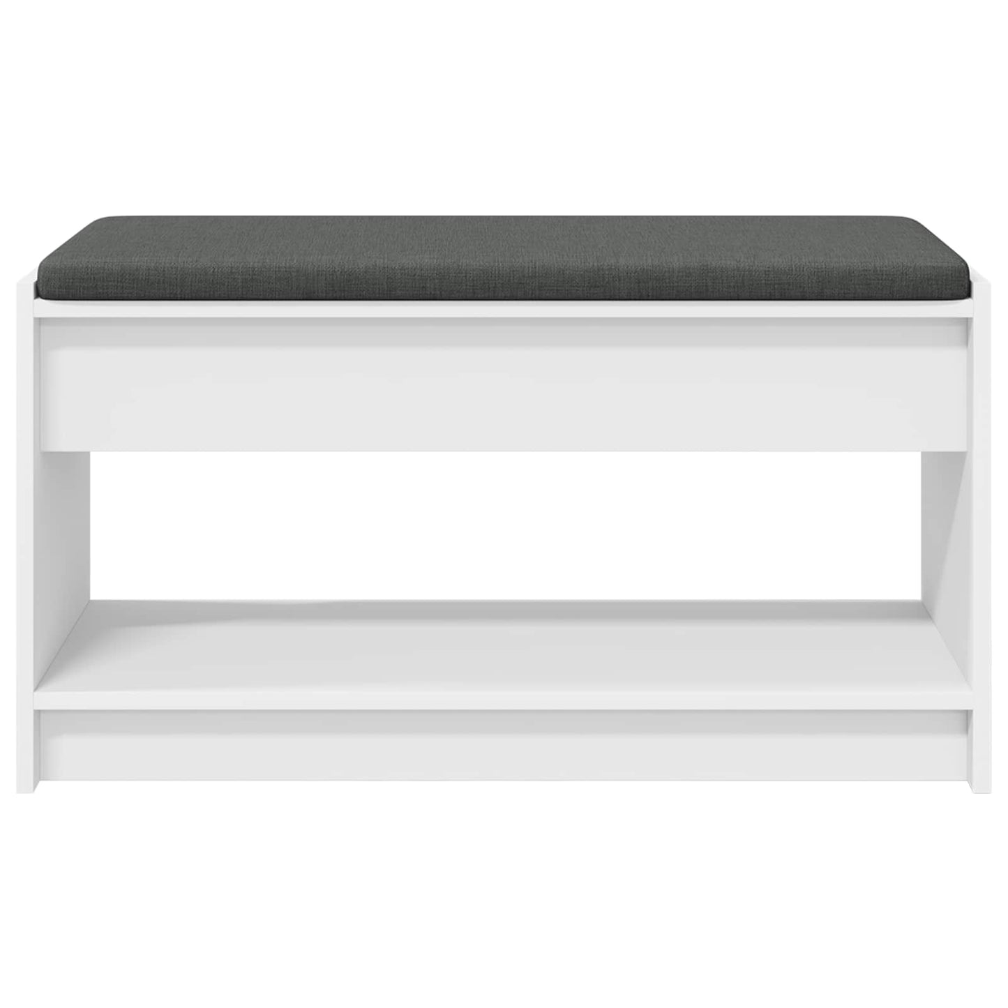 Halbank Wit 83 x 38 x 45 cm Geïndustrialiseerd hout en stof is nu te koop bij PeponiXL, paradijselijk wonen!
