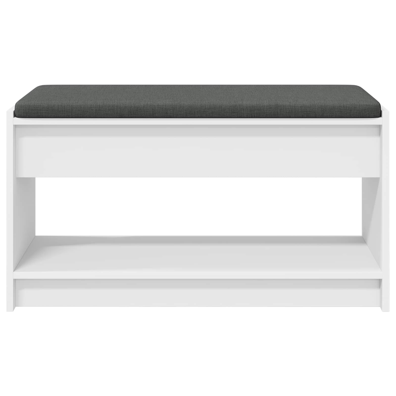 Halbank Wit 83 x 38 x 45 cm Geïndustrialiseerd hout en stof is nu te koop bij PeponiXL, paradijselijk wonen!