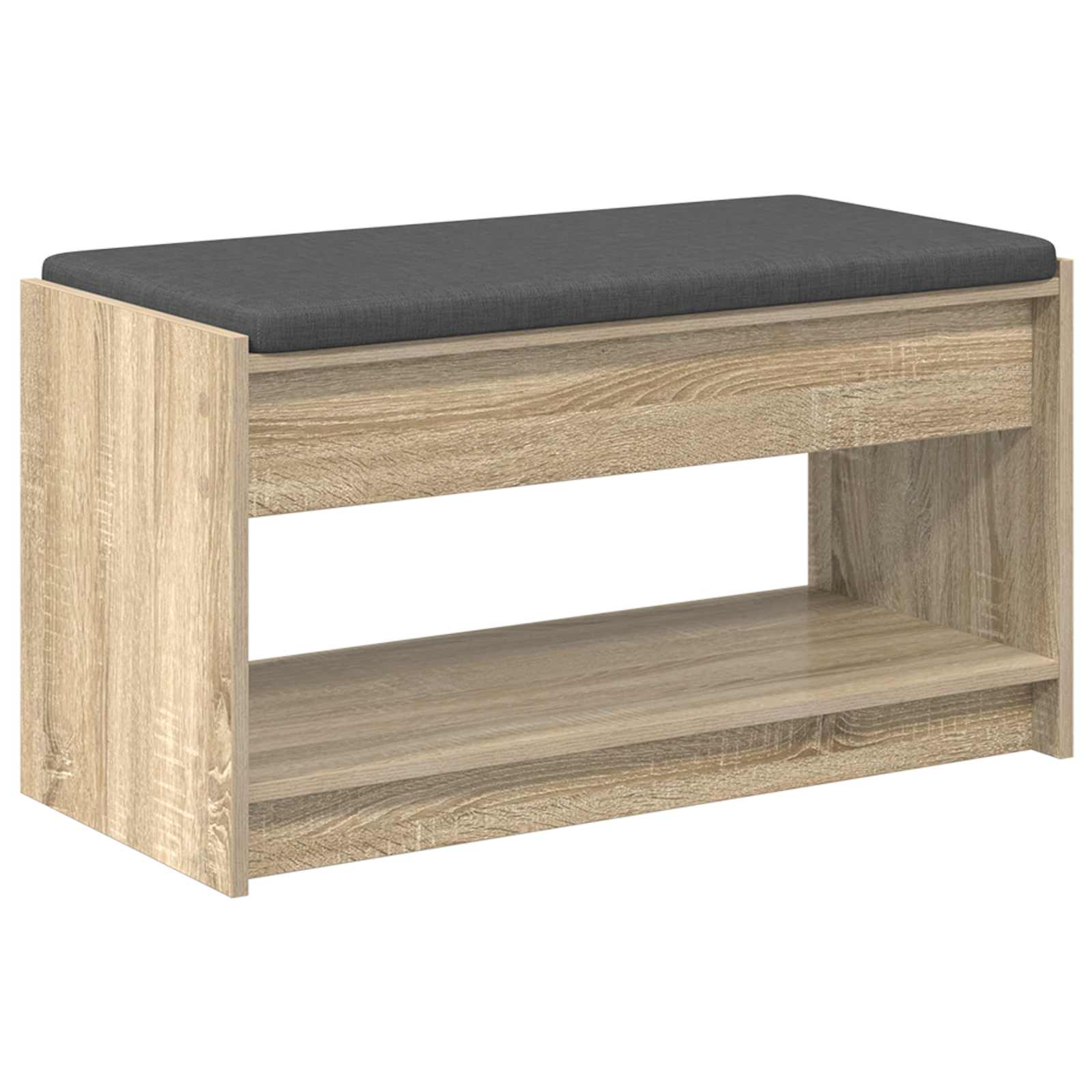 Halbank met kussen met plank Sonoma Eiken 83 x 38 x 45 cm is nu te koop bij PeponiXL, paradijselijk wonen!