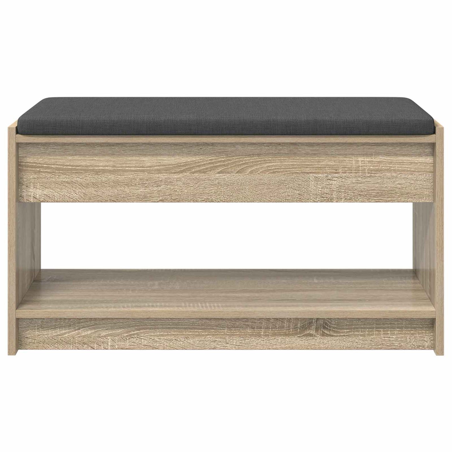 Halbank met kussen met plank Sonoma Eiken 83 x 38 x 45 cm is nu te koop bij PeponiXL, paradijselijk wonen!