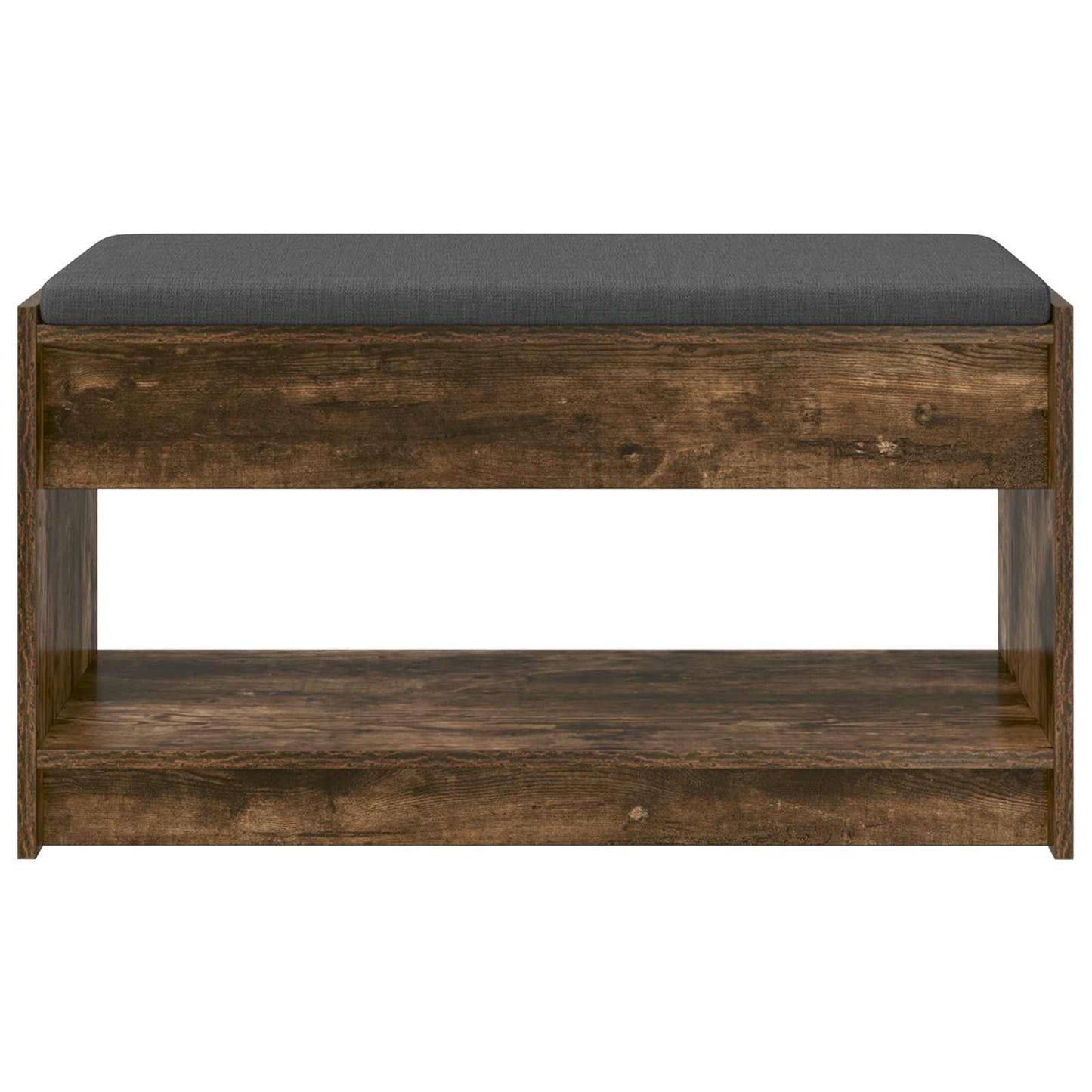 Halbank met kussen met plank Gerookte Eik 83 x 38 x 45 cm is nu te koop bij PeponiXL, paradijselijk wonen!