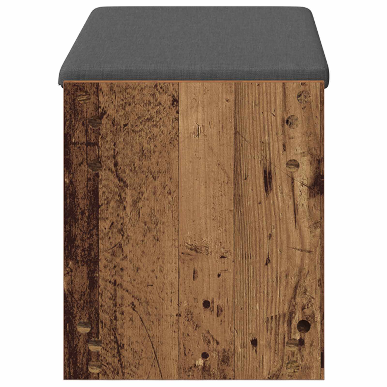 Halbank Oudhout 83 x 38 x 45 cm Geïndustrialiseerd hout en stof is nu te koop bij PeponiXL, paradijselijk wonen!