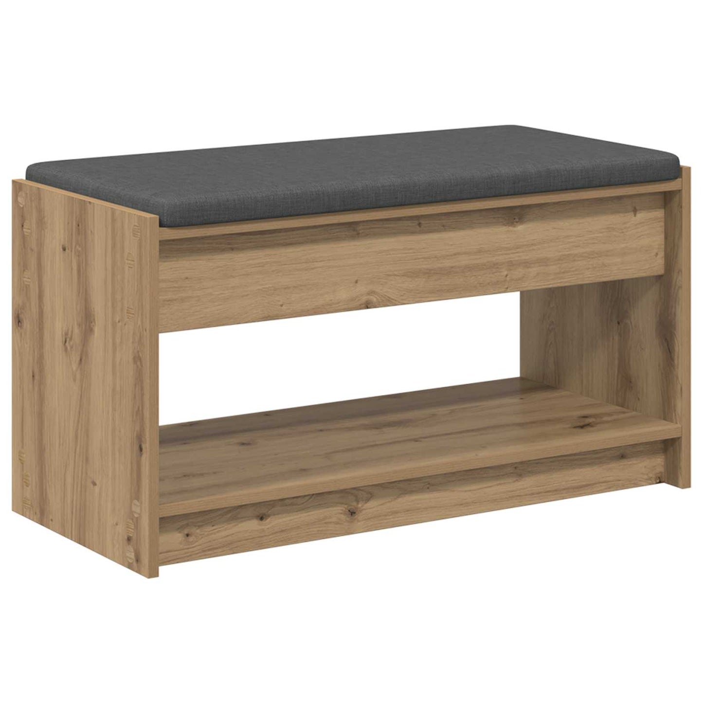 Halbank met kussen met plank Artisan Eik 83 x 38 x 45 cm is nu te koop bij PeponiXL, paradijselijk wonen!