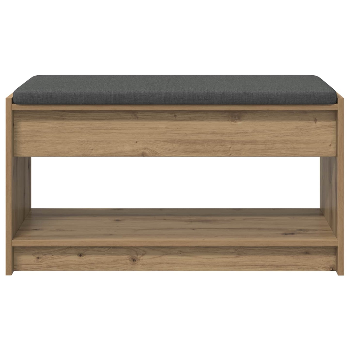 Halbank met kussen met plank Artisan Eik 83 x 38 x 45 cm is nu te koop bij PeponiXL, paradijselijk wonen!